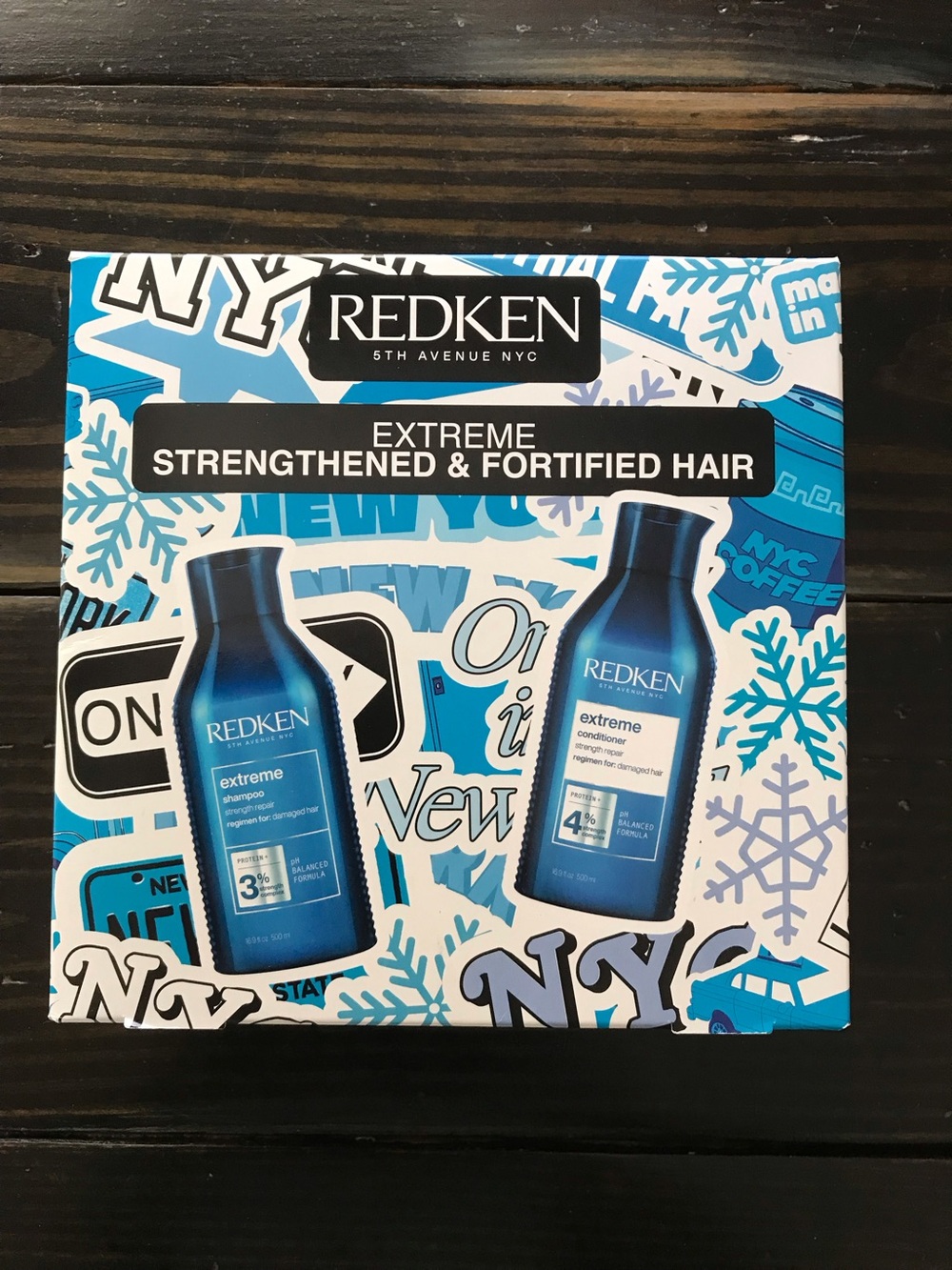 Redken NY EXTREME Strengthened + Fortified Hair Shampoo + Conditioner Authentic